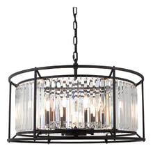 Auburn Steel 8 Light Pendant